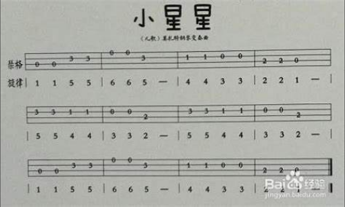  【尤克里里速成秘籍】《小星星》四线谱背后的音乐魔法，3小时变身街头艺人？